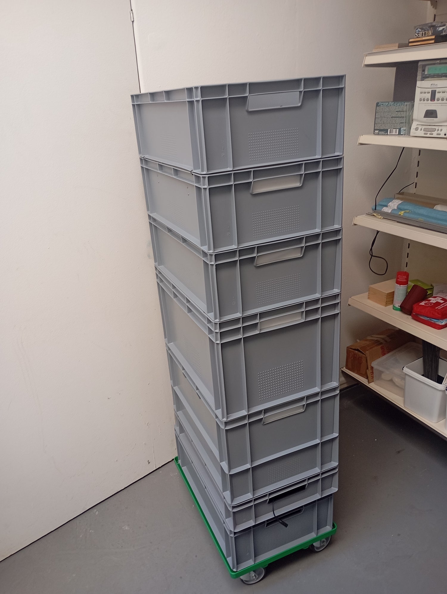 Die aufegbaute Eurogrowbox